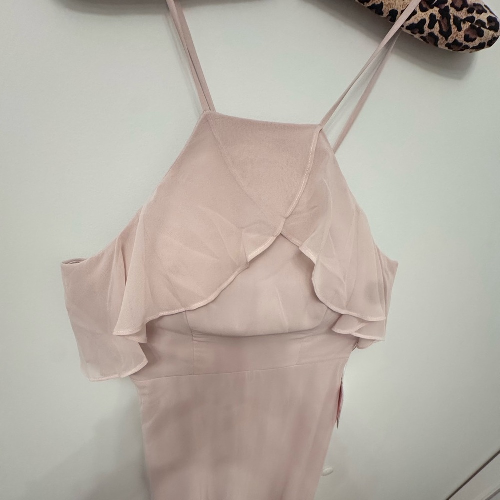 NEW Birdy Grey JULES DRESS CHIFFON DUSTY ROSE MEDIUM NWT - Picture 9 of 11